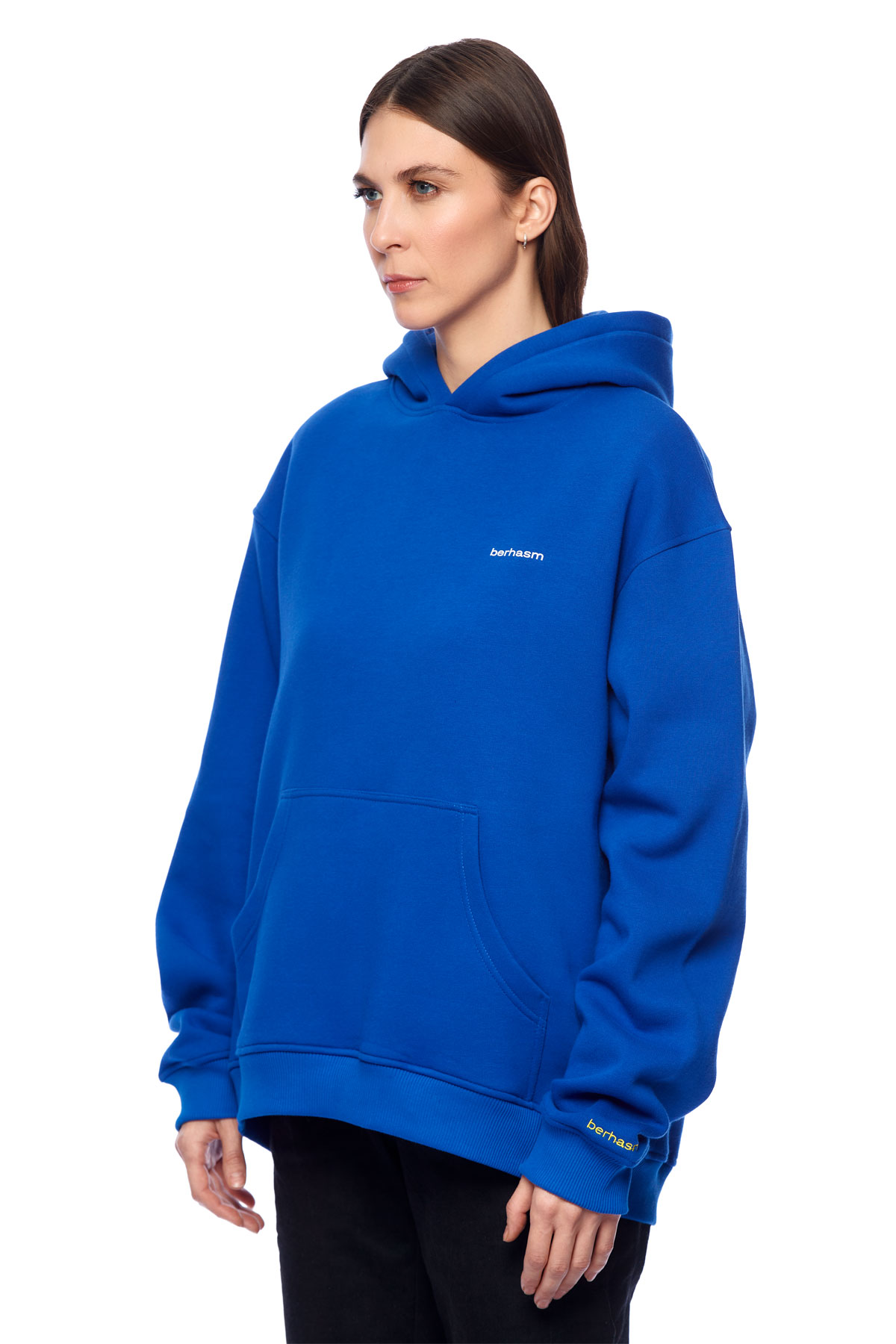 Berhasm logo print hoodie