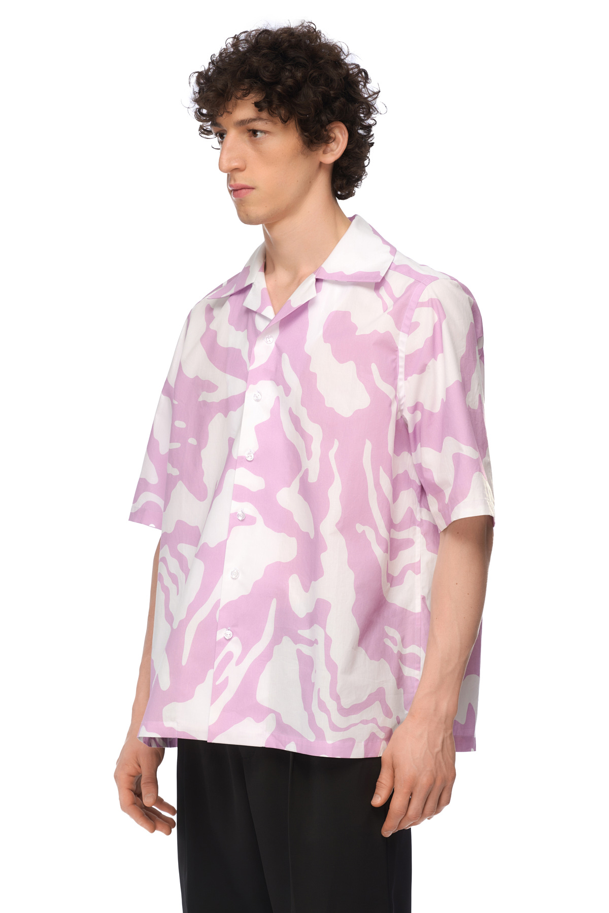 Pink print shirt