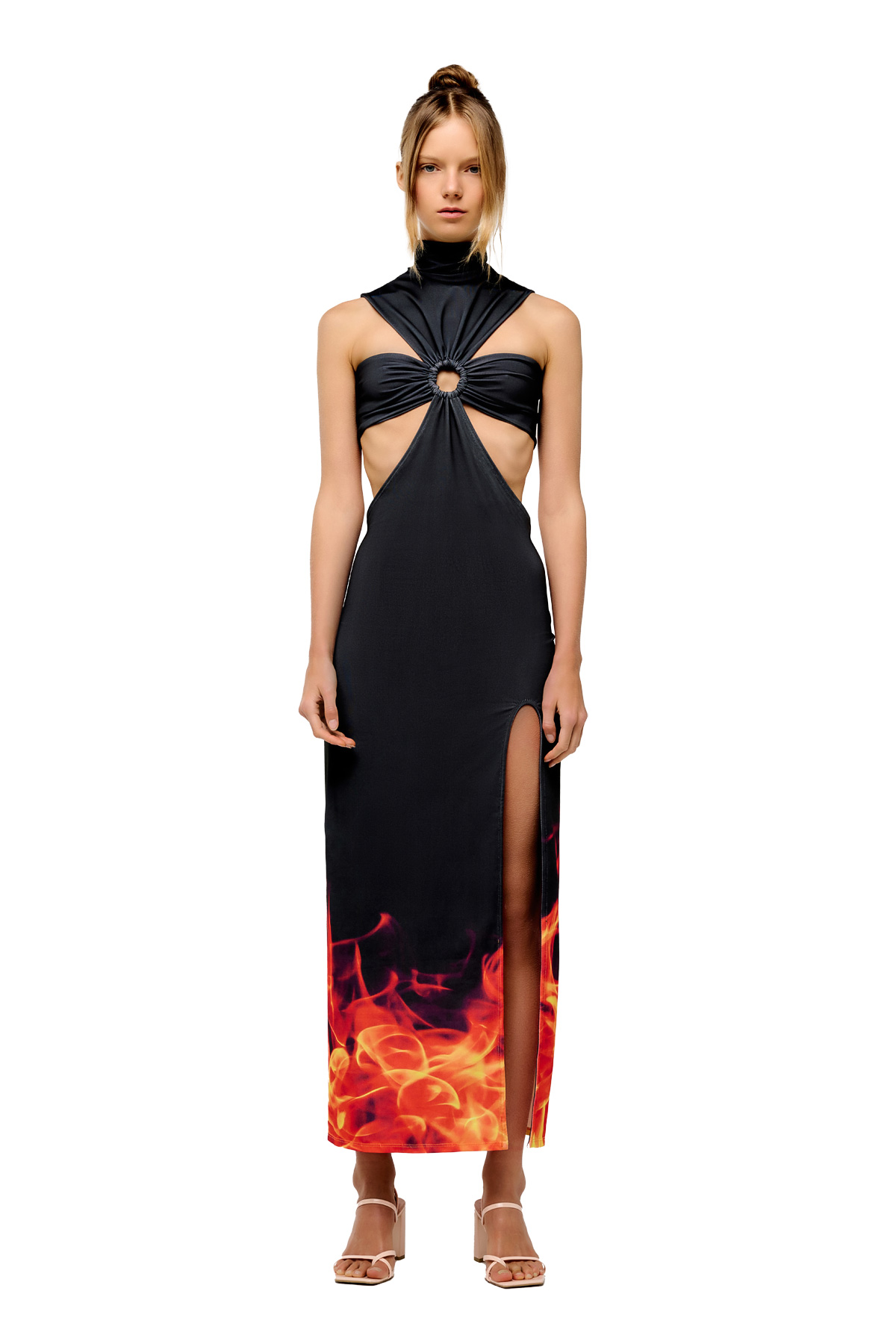 Berhasm Dress with fire print